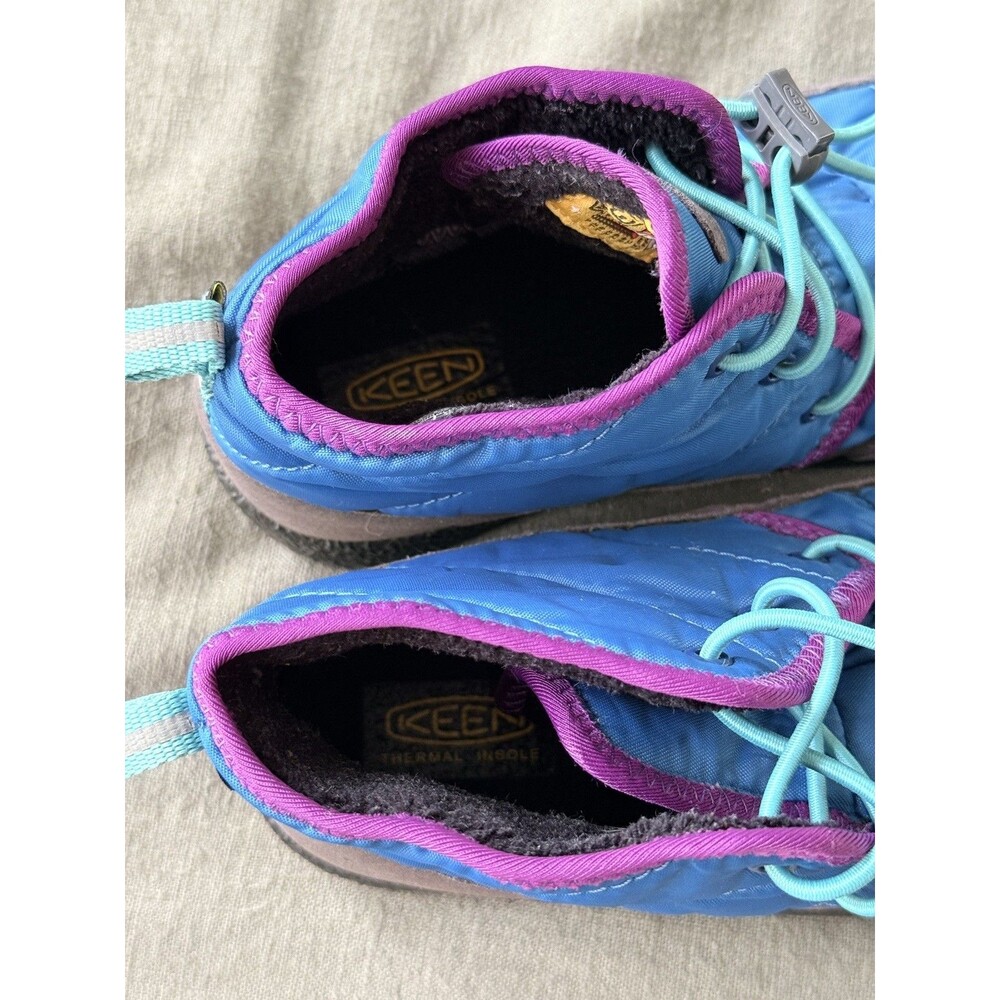 KEEN Howser II Winter Chukka Boots Kids 1 Blue Purple Waterproof Insulated - Picture 5 of 7